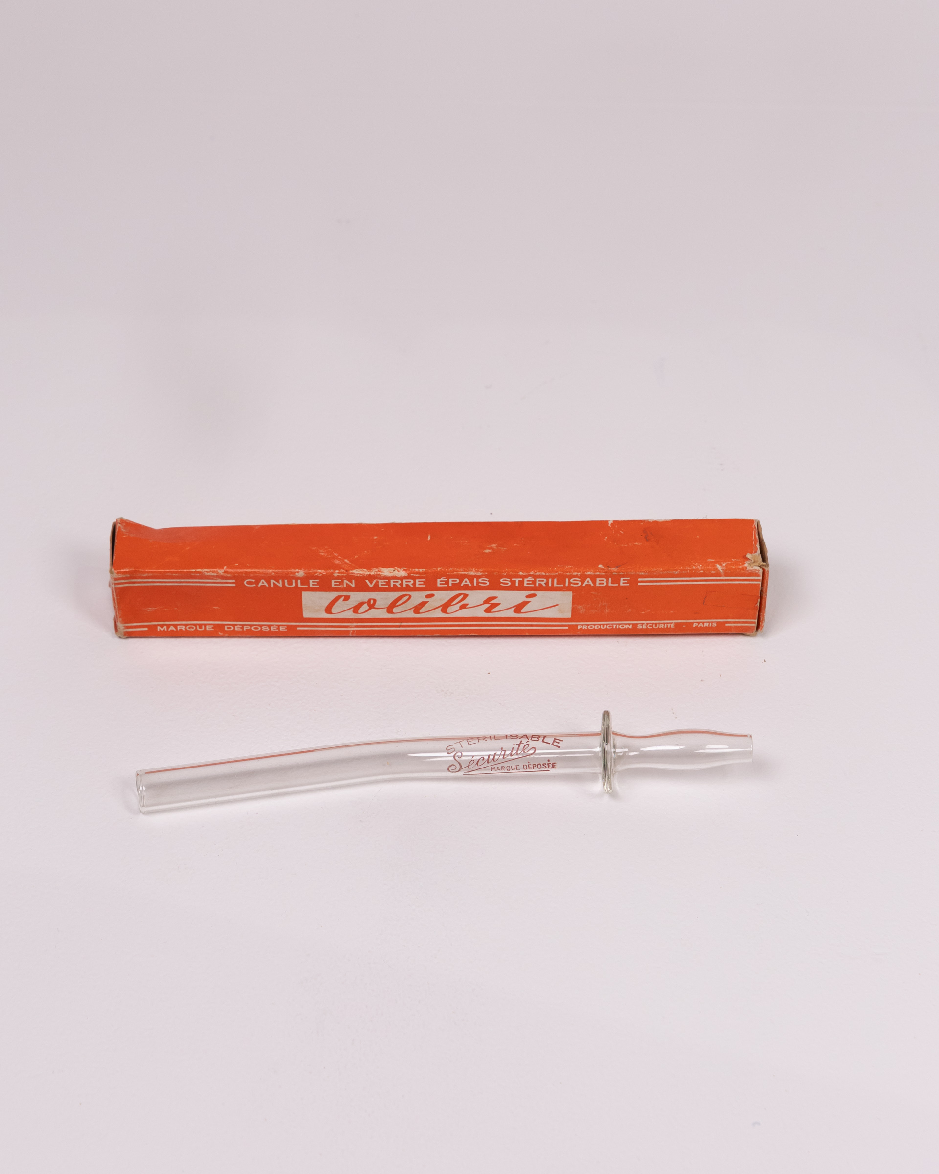 Vintage Colibri Glass Enema Syringe with Original Box