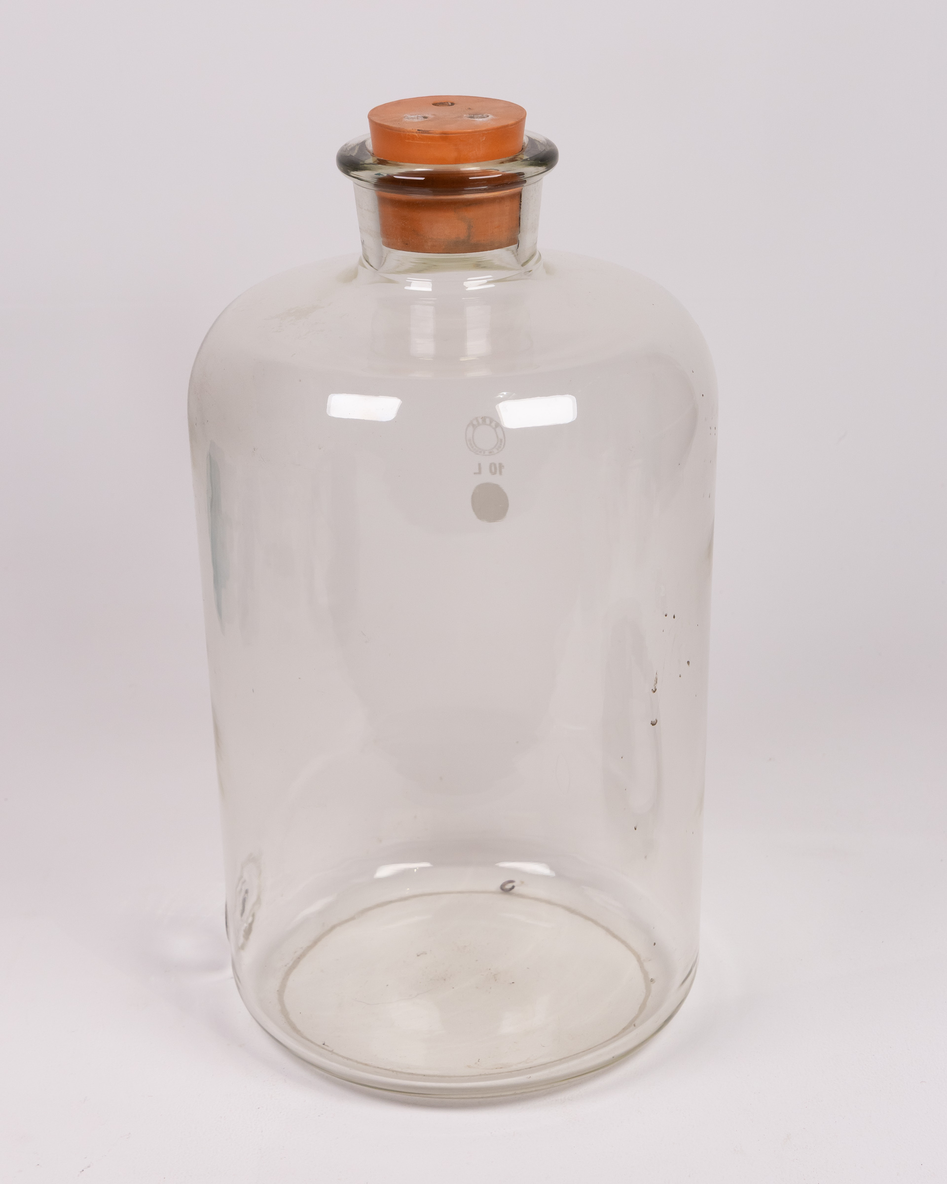 Vintage Clear Glass Jar with Wooden Stopper – 10L