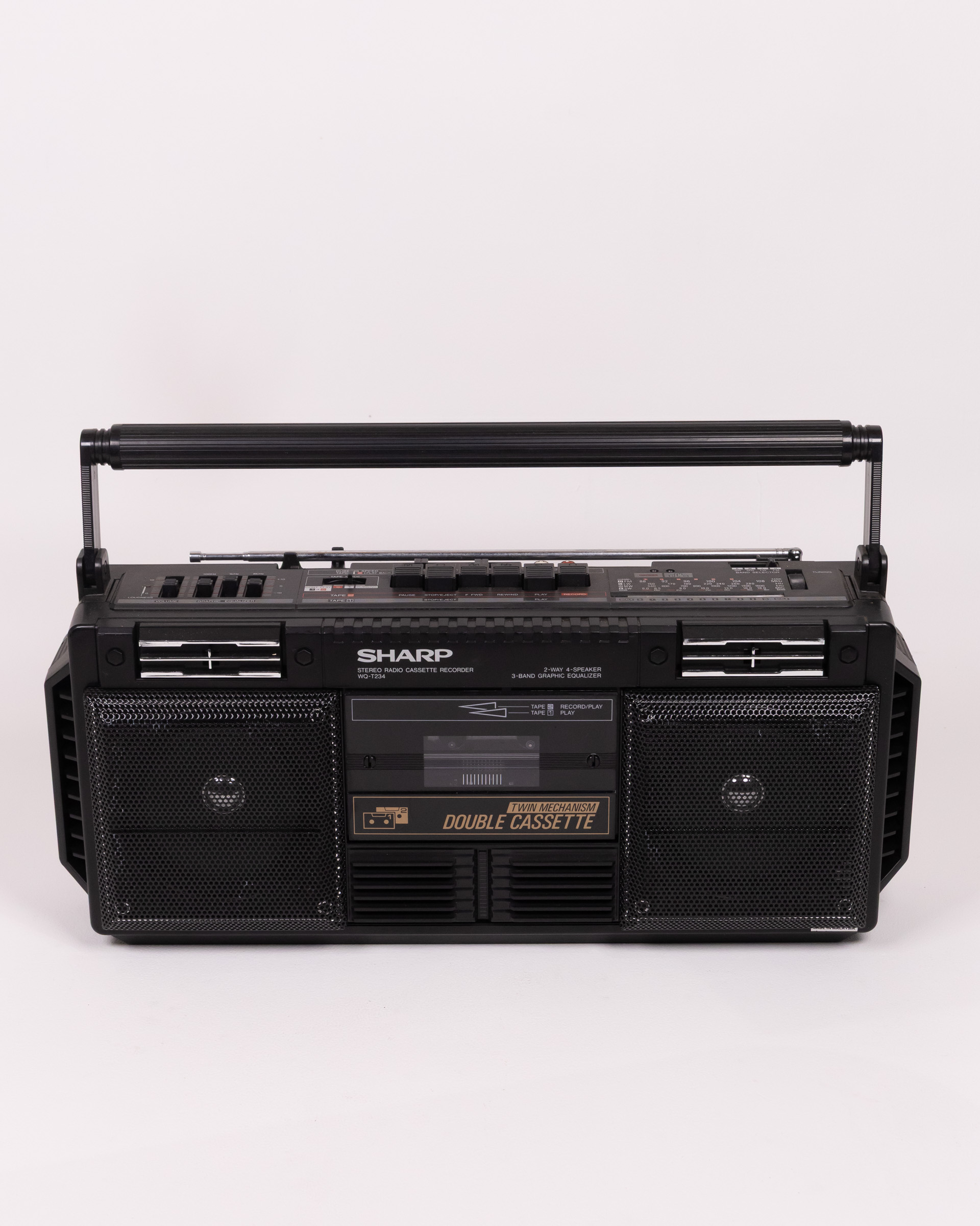 Sharp Stereo Radio Cassette Recorder with Double Cassette