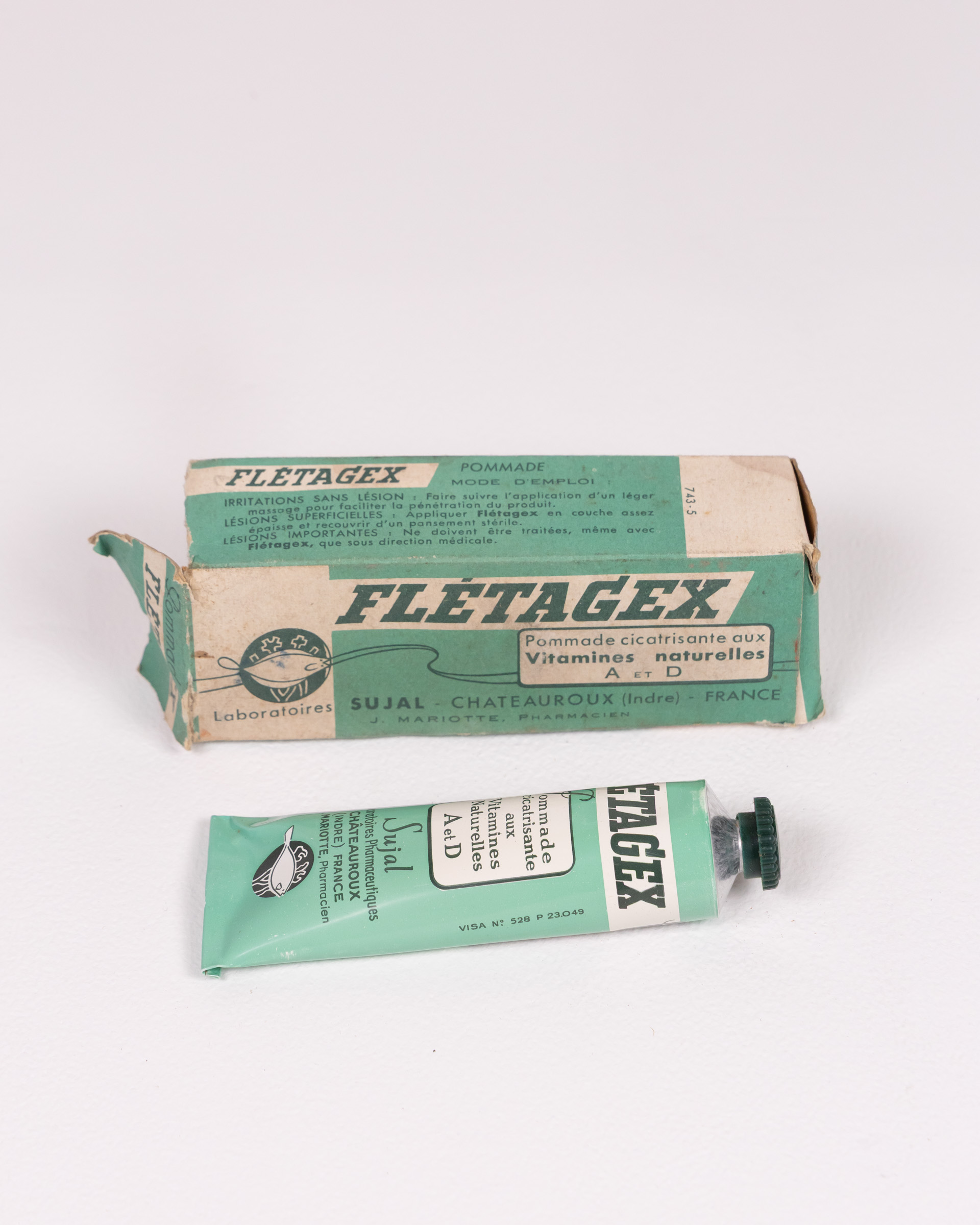 Vintage Fletagex Pommade in Original Box