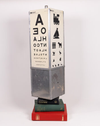 Vintage Clement Clarke Eye Test Lamp with Light