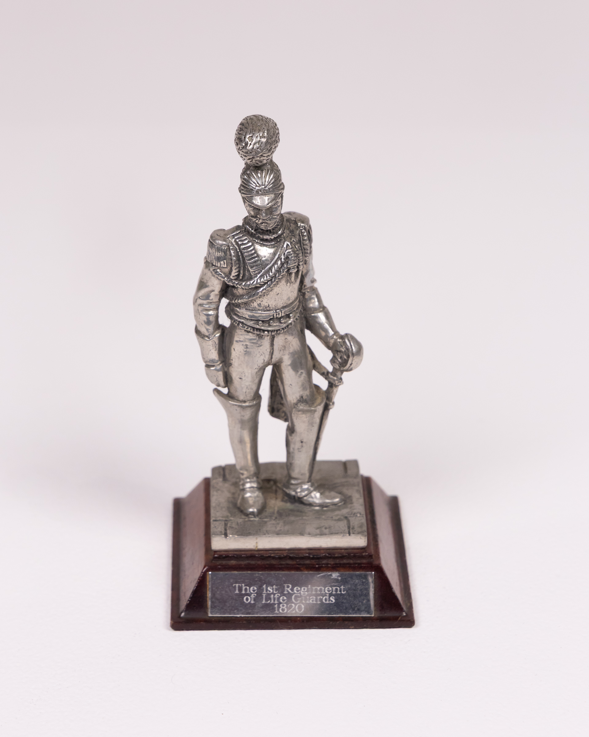 Vintage Metal Military Figurine 1st Life Guards 1820