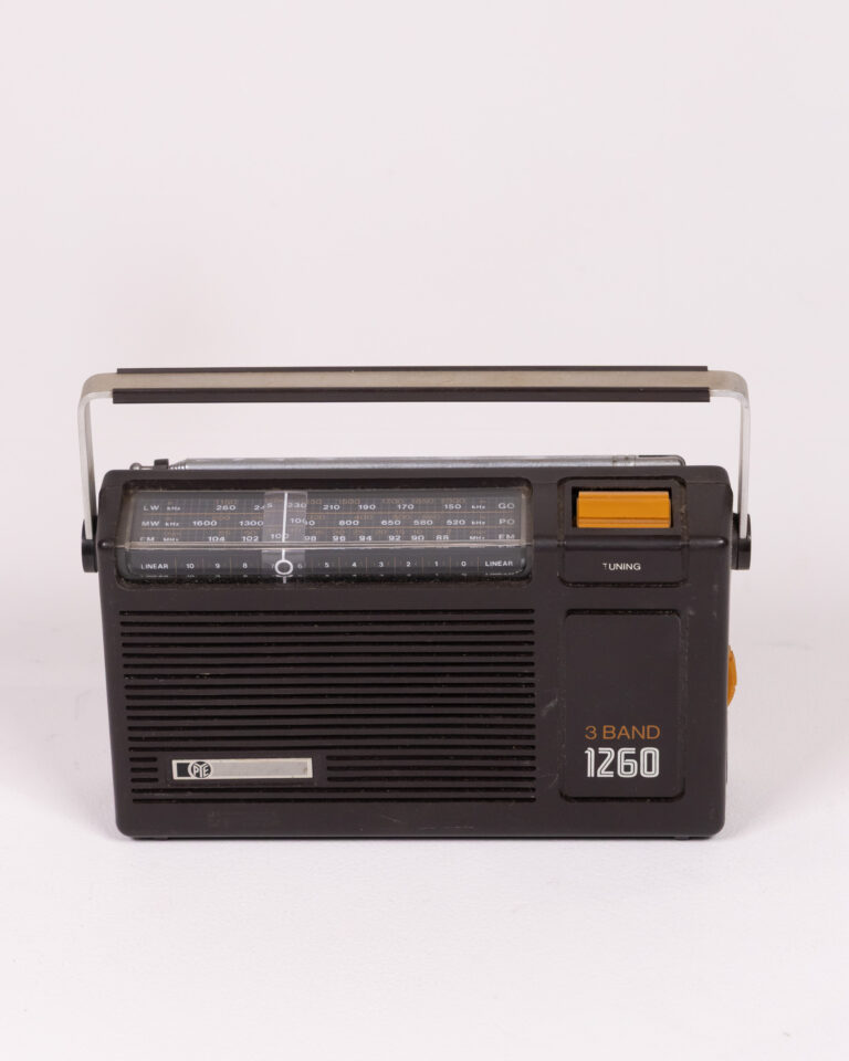 Vintage 3 Band Radio with Silver Handle