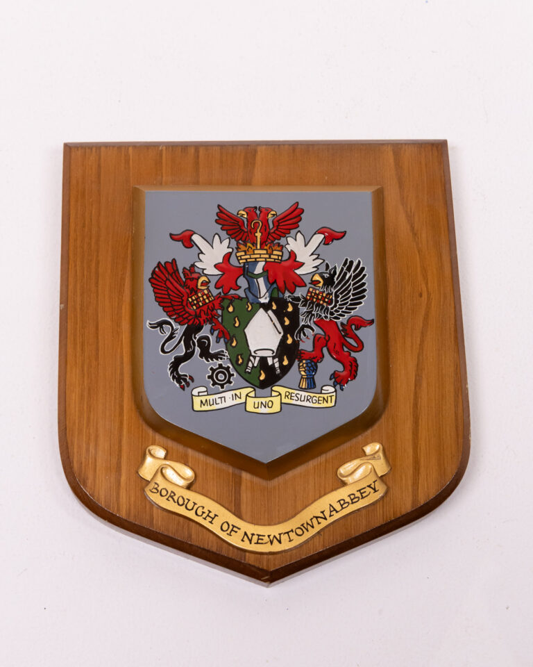 Borough of Newtownabbey Wooden Wall Plaque with Coat of Arms