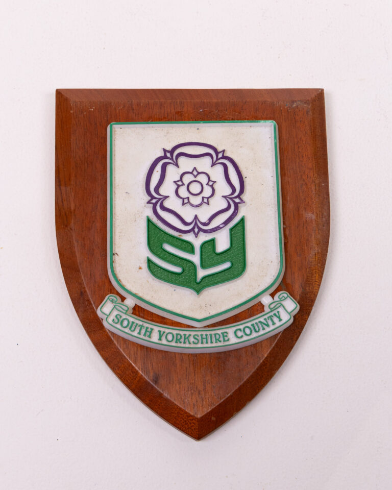 South Yorkshire County Wooden Shield with Plastic Crest