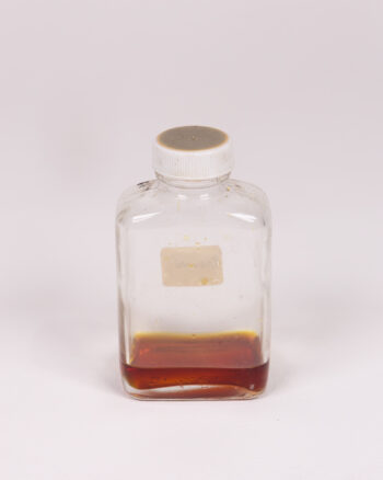 Vintage Glass Iodine Bottle with Original Label