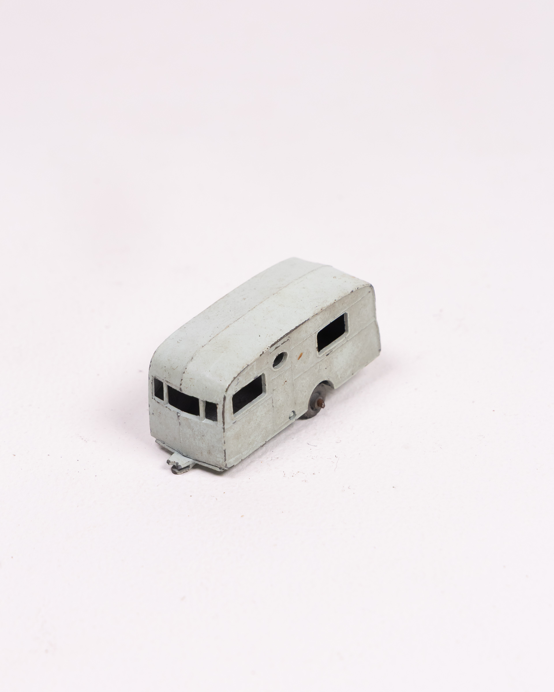 Vintage Metal Toy Caravan with Tow Bar