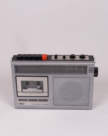 Hitec Silver Radio Cassette Recorder with Cassette Player