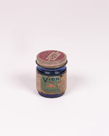 Vintage Vicks VapoRub Glass Jar with Original Label