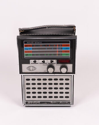 Vintage Monatone Radio with Leather Style Case