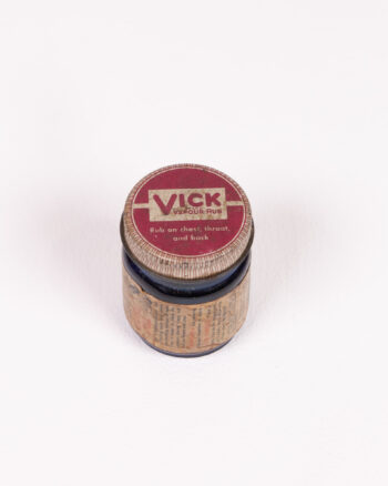 Vintage Vicks VapoRub Glass Jar with Original Label