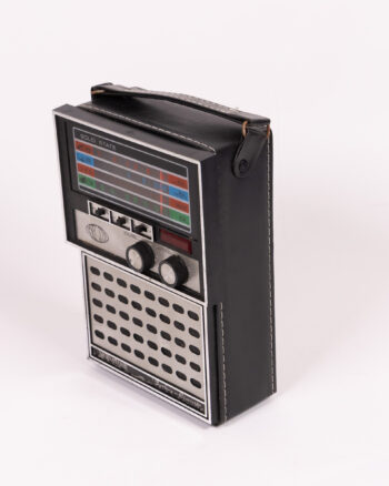 Vintage Monatone Radio with Leather Style Case