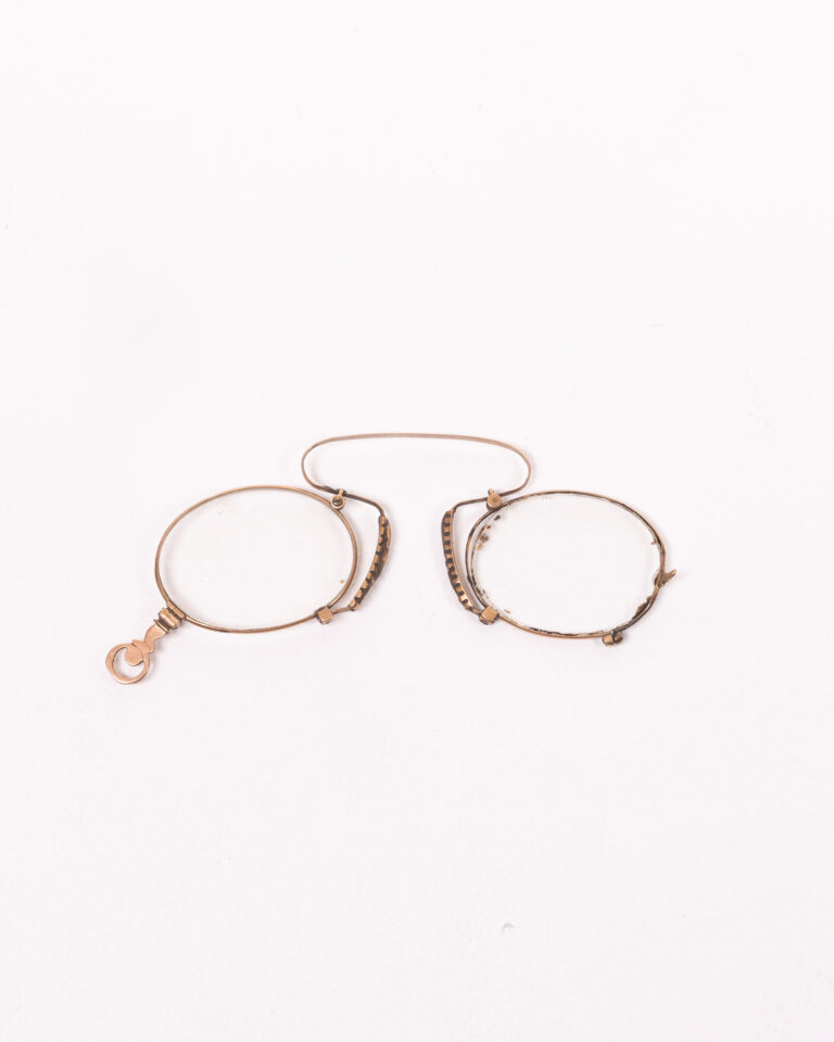 Antique Gold Coloured Spectacles with Ornate Decoration