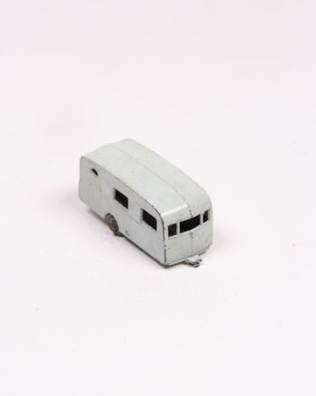 Vintage Metal Toy Caravan with Tow Bar