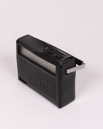 Vintage Hitachi Radio with Silver Metal Handle