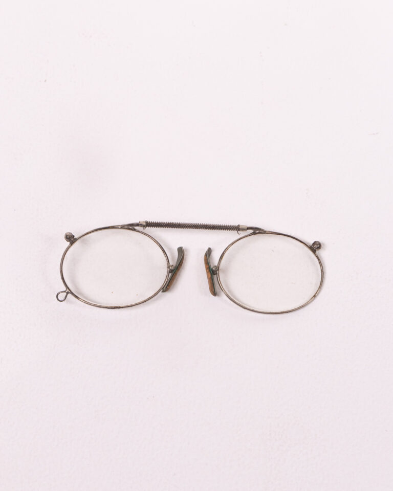 Victorian Metal Spectacles with Coiled Bridge