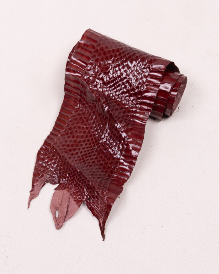 Red Reptile Skin Hide with Scale Pattern