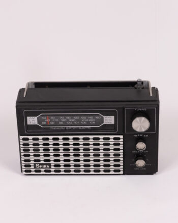 Vintage Shira Portable Radio with Silver Front Grille