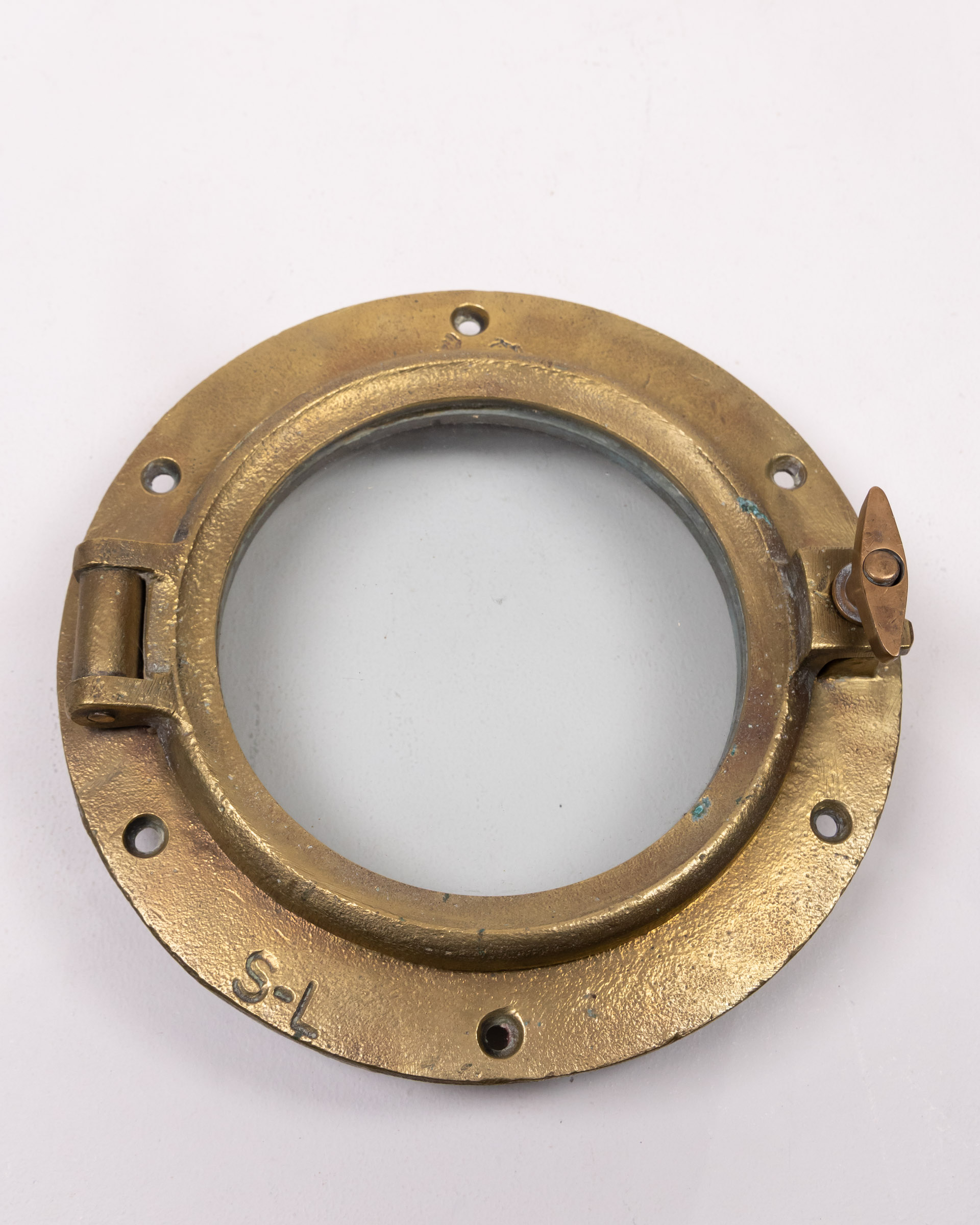 Vintage Brass Porthole with Glass