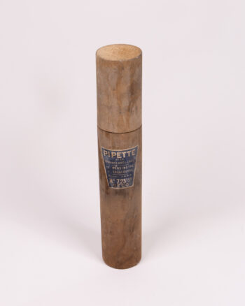 Vintage Wooden Pipette Case with Anti-Shock System