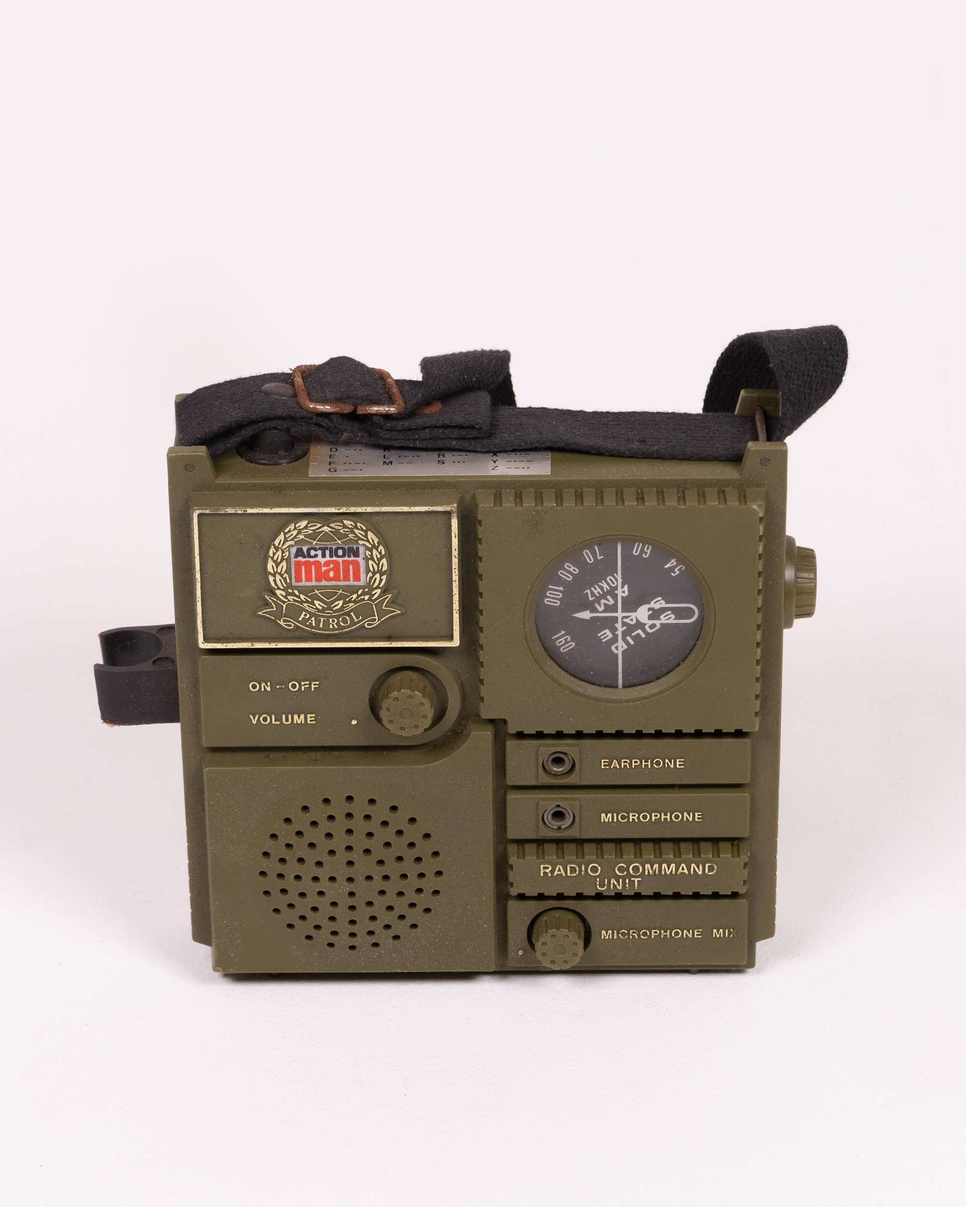 Vintage Action Man Toy Radio with Military Design