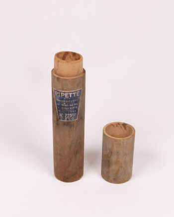 Vintage Wooden Pipette Case with Anti-Shock System