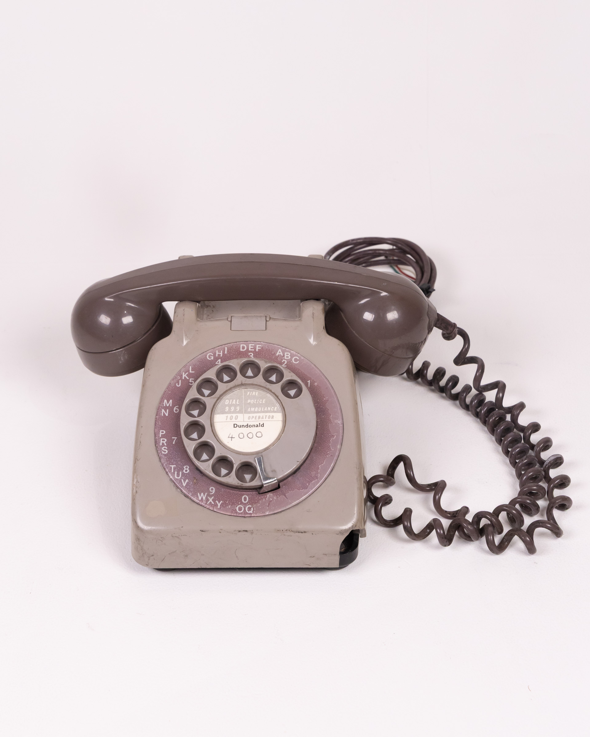 Vintage Grey GPO 706 Telephone with Dial
