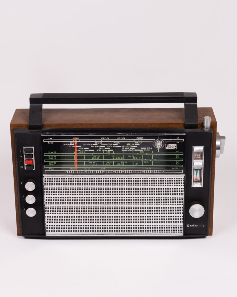 Vintage Russian Vega Selena Radio with Silver Grill