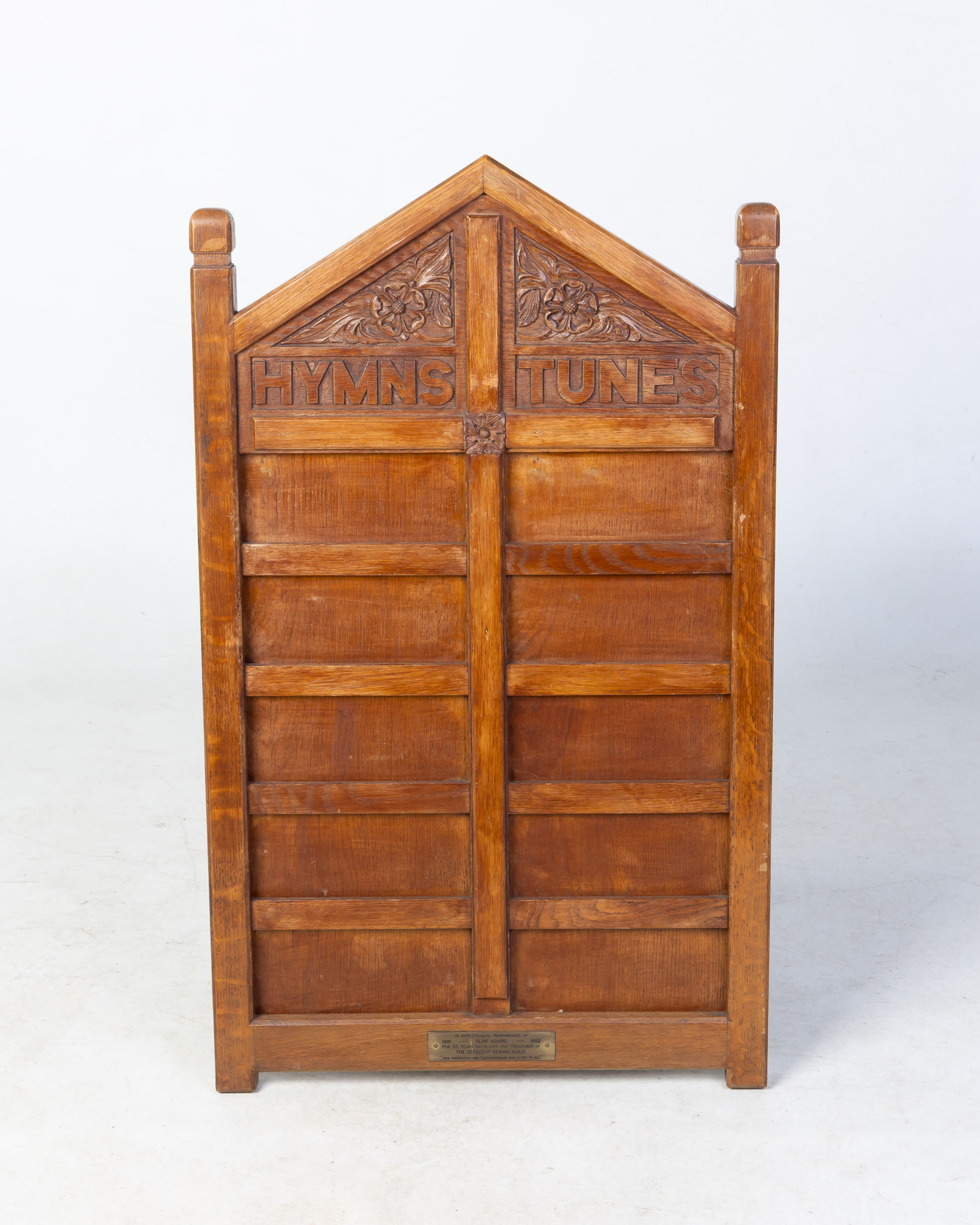 Vintage Carved Wooden Hymns Tunes Number Board