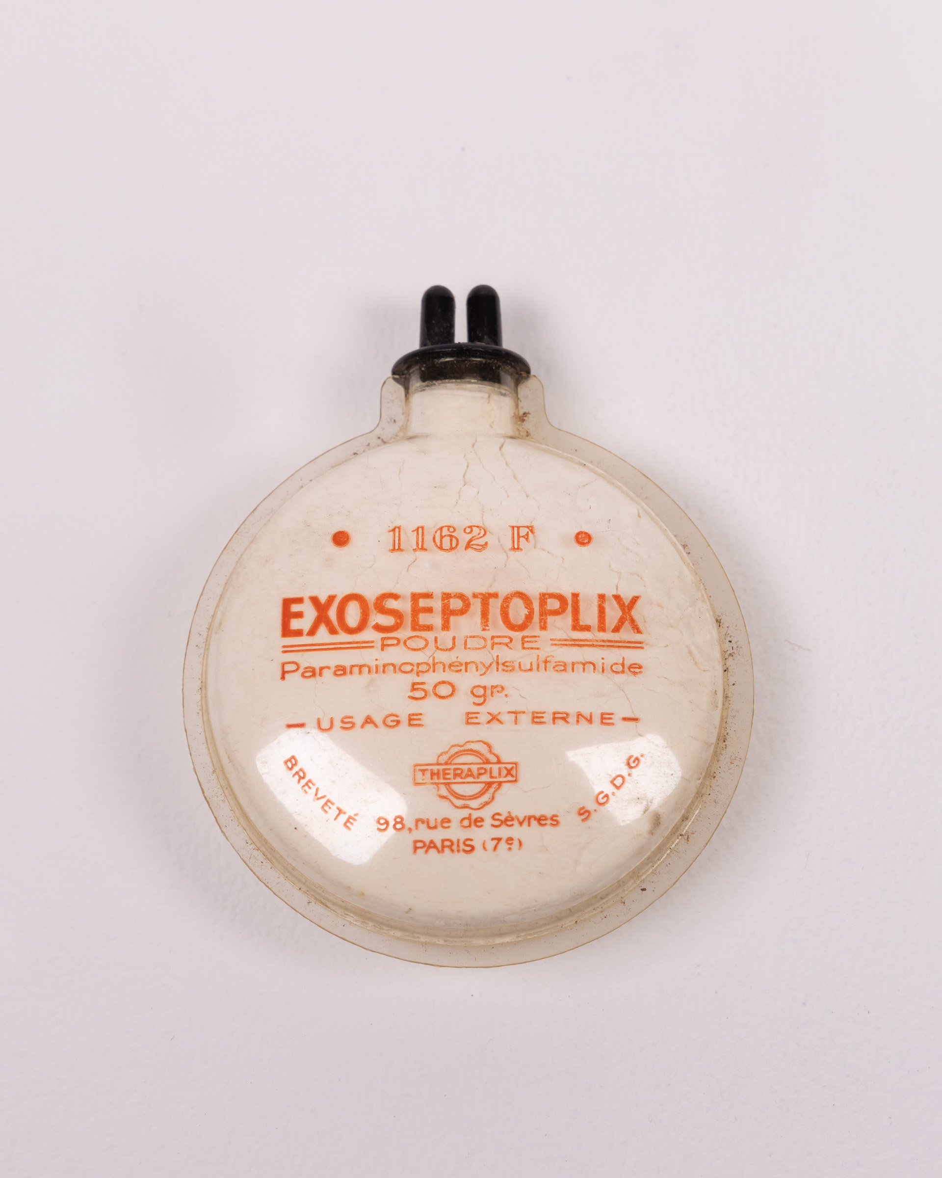 Vintage Theraplex Powder Container with Original Label