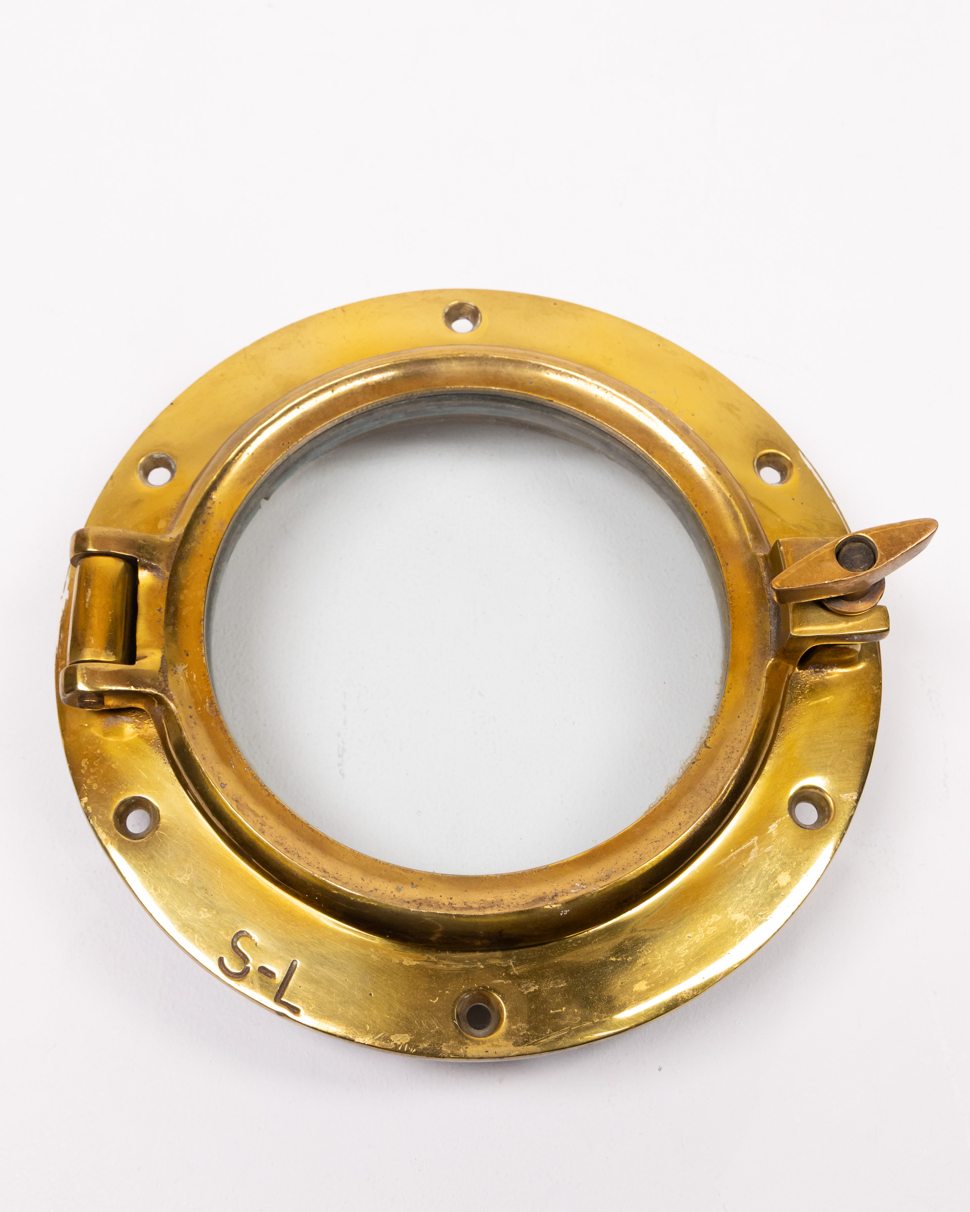 Vintage Brass Porthole with Glass