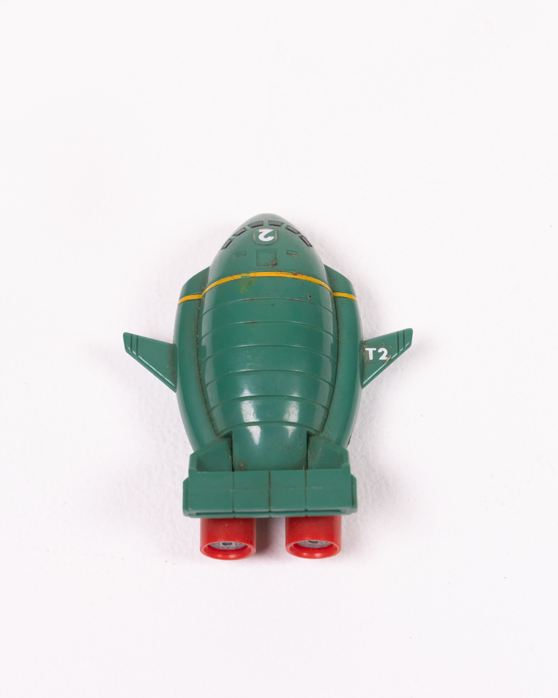 Bandai 1992 Thunderbirds 2 Plastic Vehicle Toy with Wheels