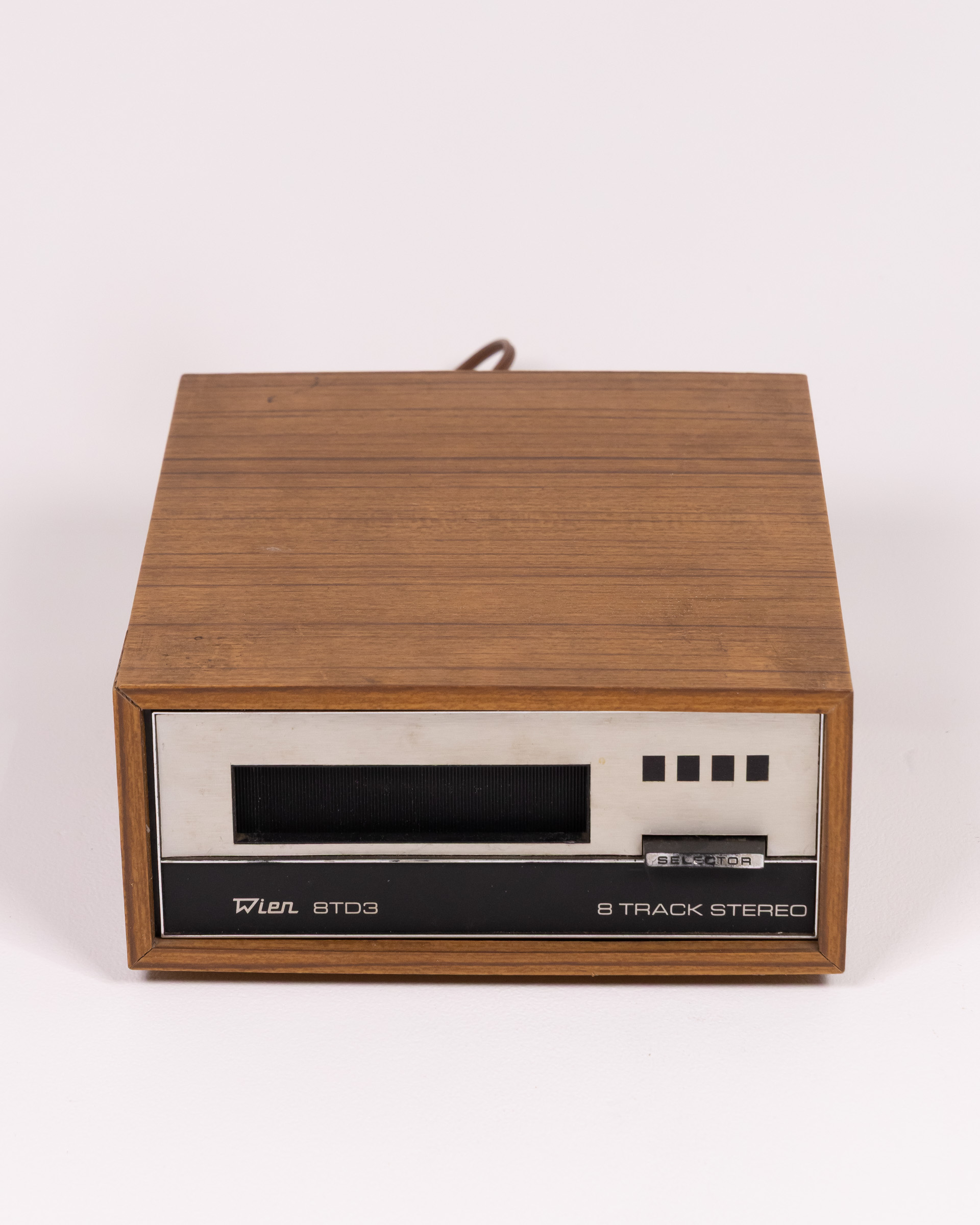 Vintage Wood Wien STD3 8 Track Stereo Player with Selector