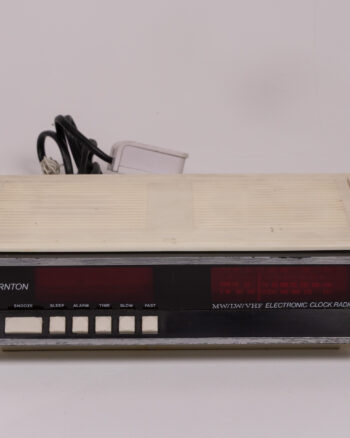 Vintage Thornton Plastic Clock Radio with Digital Display