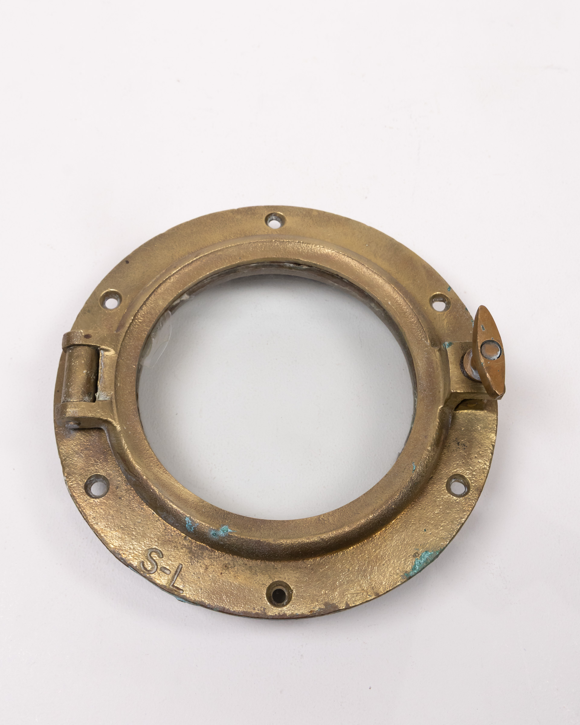 Vintage Brass Nautical Porthole with Glass