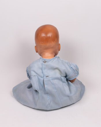 Vintage Roddy Plastic Doll with Blue Dress