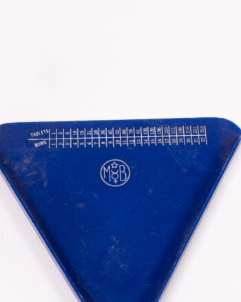 Vintage M&B Plastic Tablet Calculation Tray with Rows
