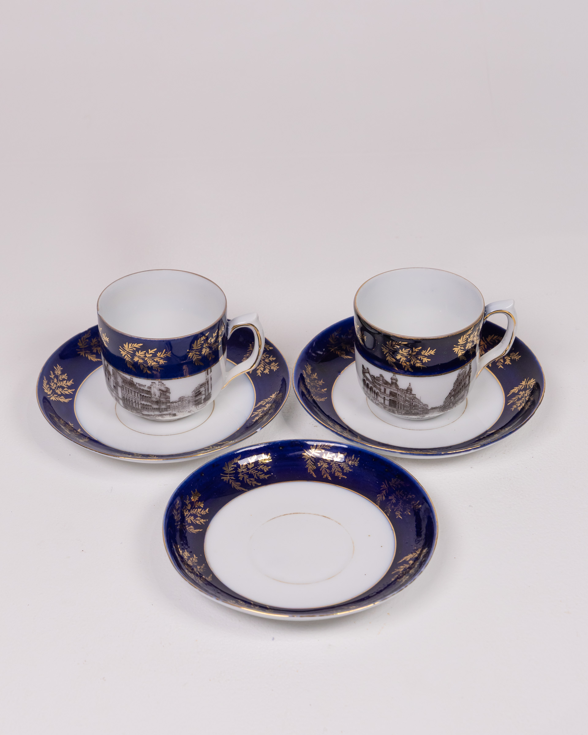 Ceramic Cup and Saucer Set with Belfast Scenery
