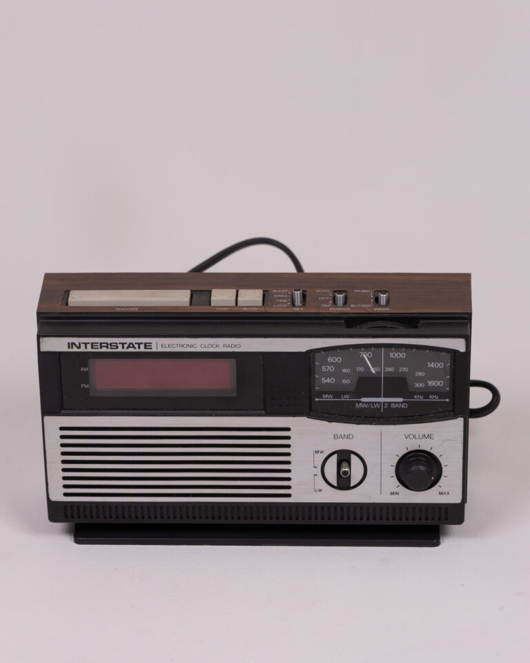 Interstate Electronic Clock Radio with Alarm