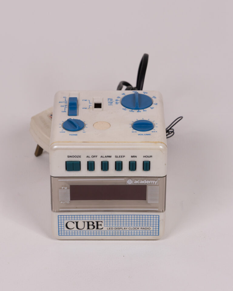 Vintage Academy Cube Clock Radio with LED Display