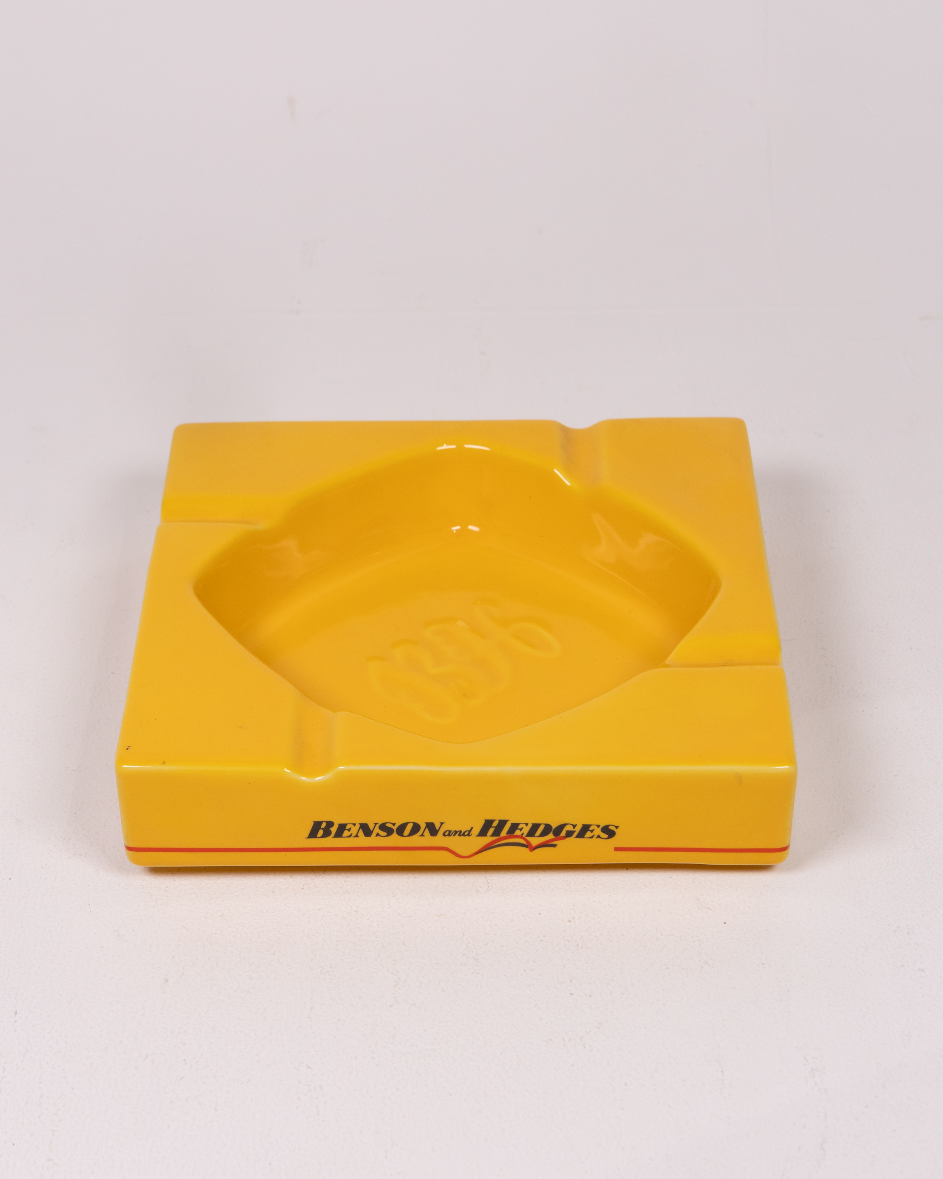 Vintage Benson and Hedges Ceramic Ashtray with Logo