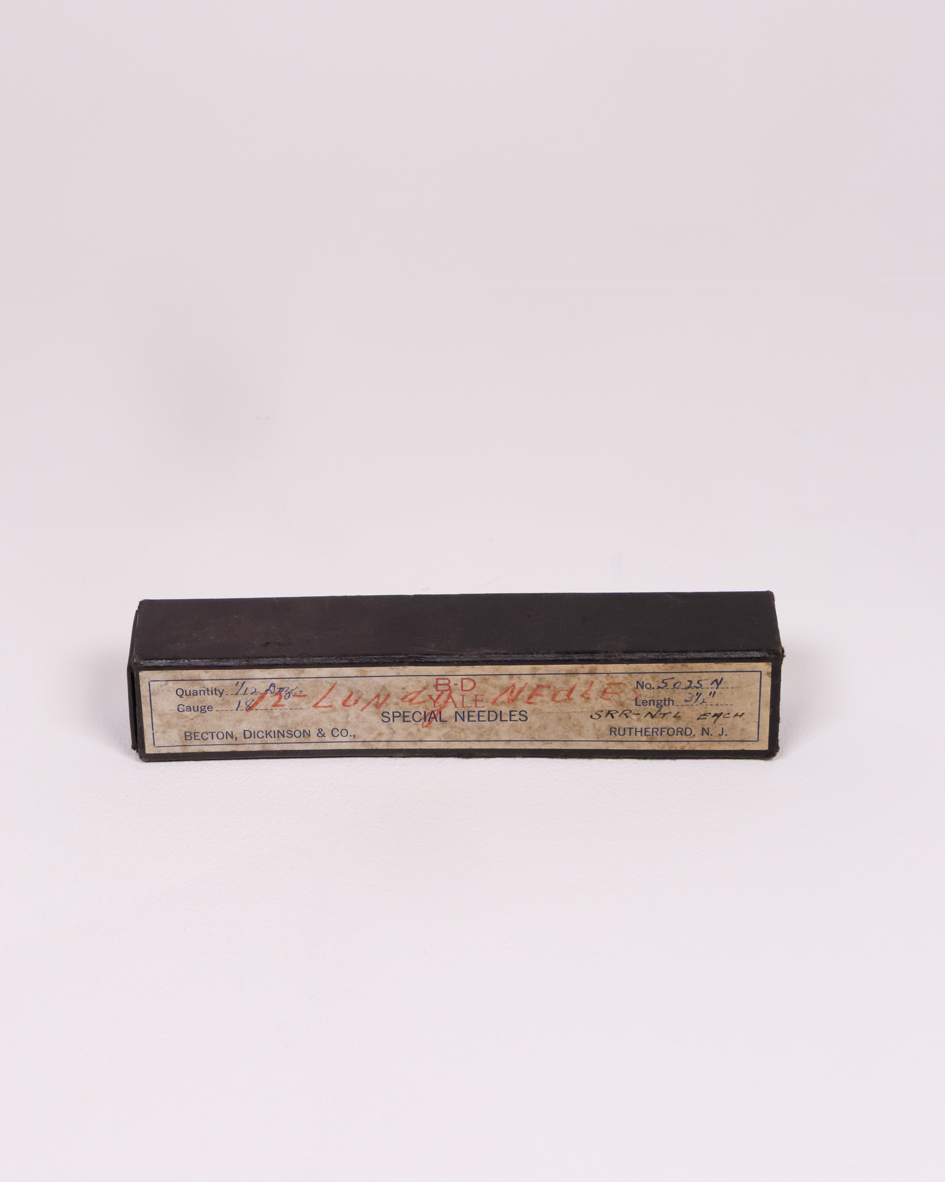 Vintage Becton Dickinson Needle Box with Luer-Lok Tips