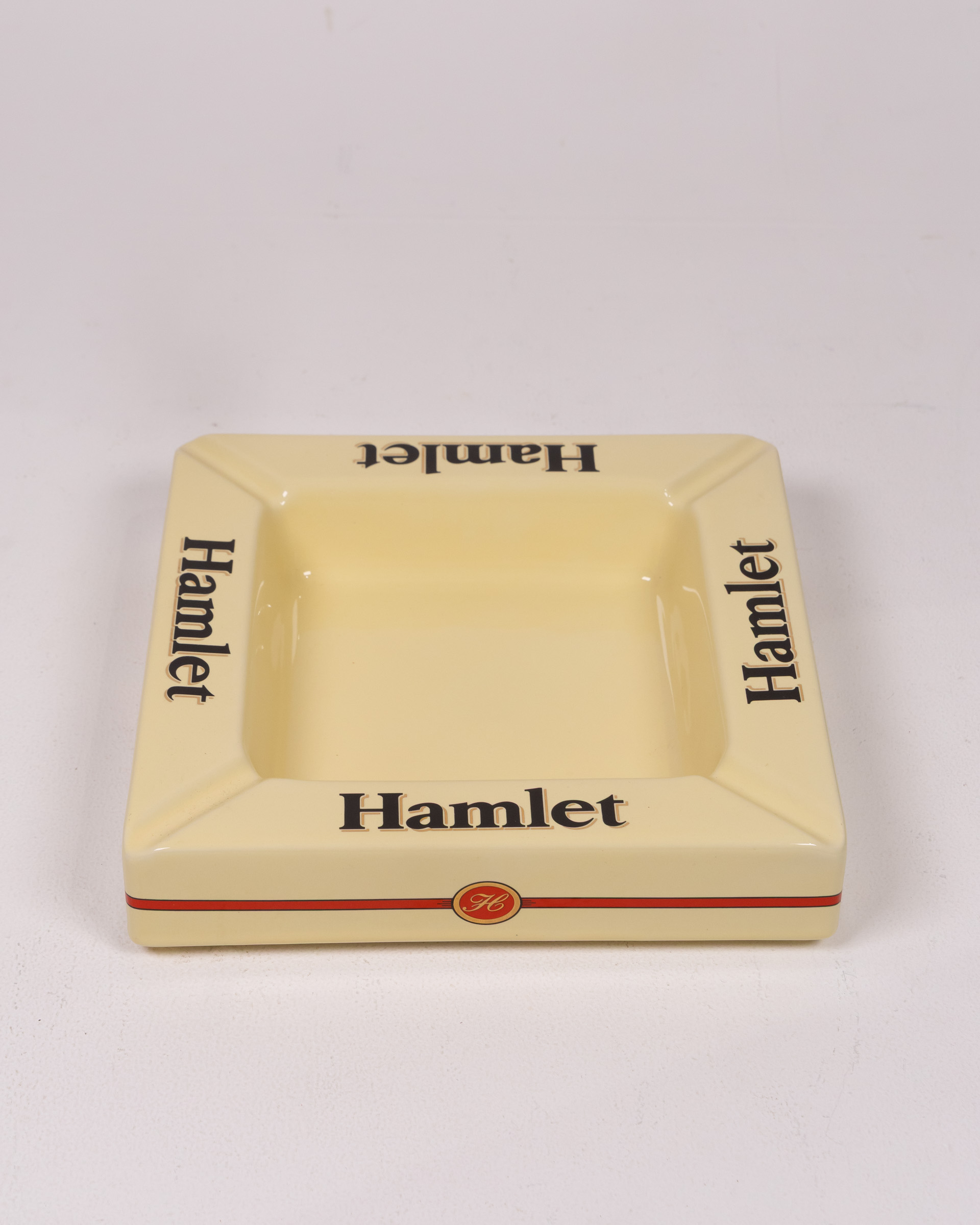 Ceramic Hamlet Ashtray with Red Band