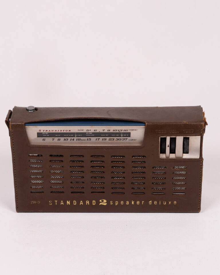 Vintage Standard Transistor Radio with Leather Case