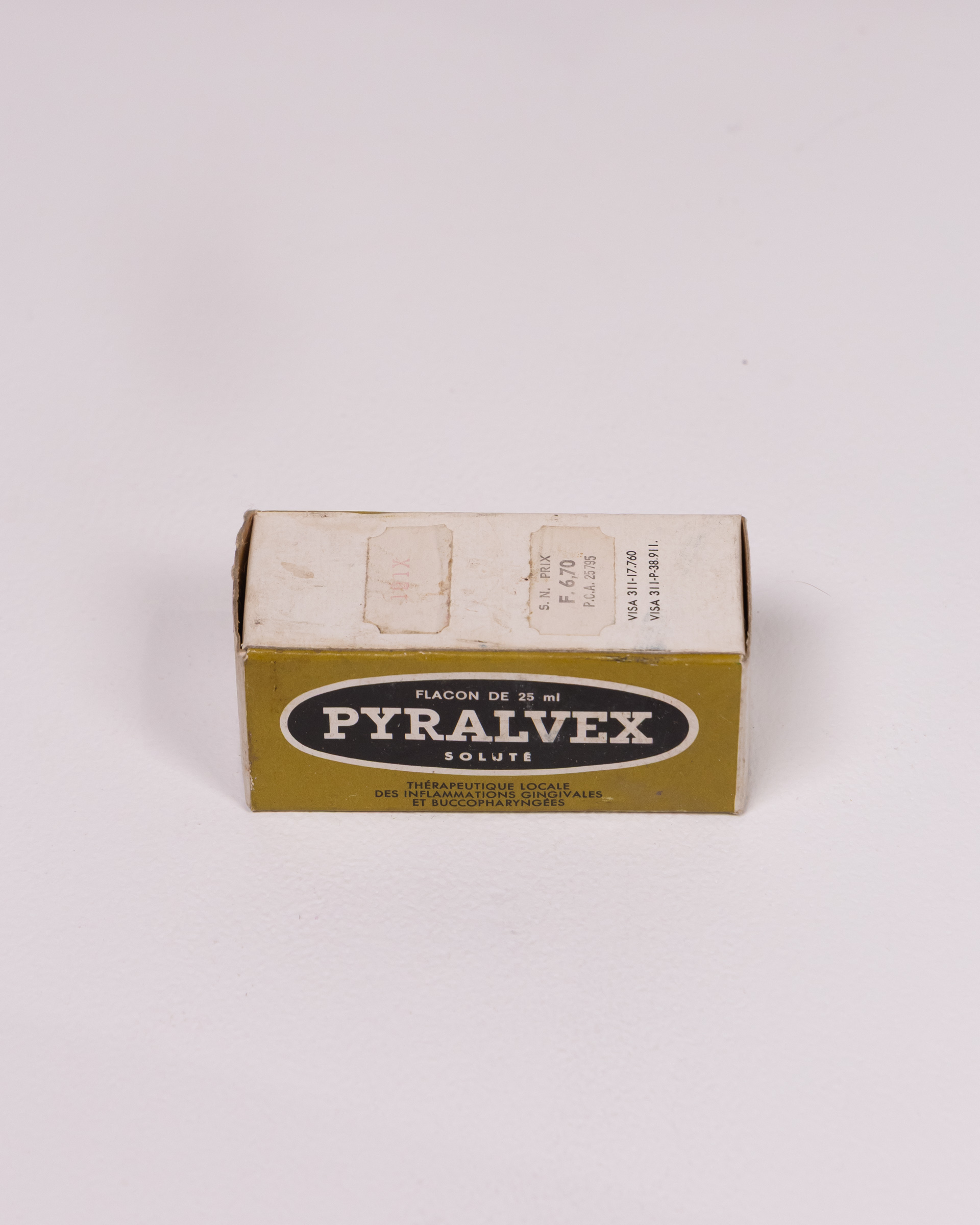 Vintage Pyralvex Solute Bottle with Original Box