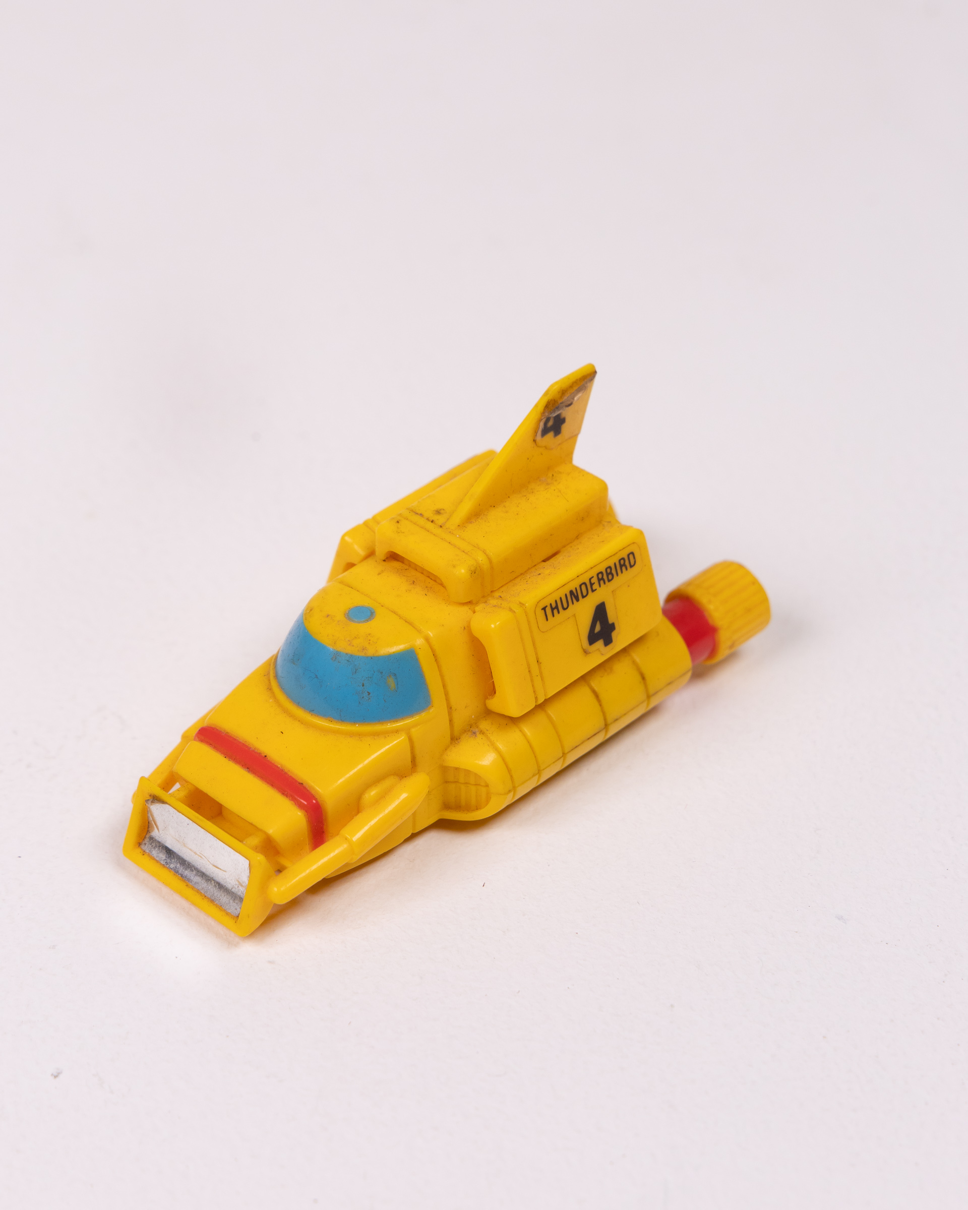 Vintage Thunderbird 4 Plastic Toy with Graphics