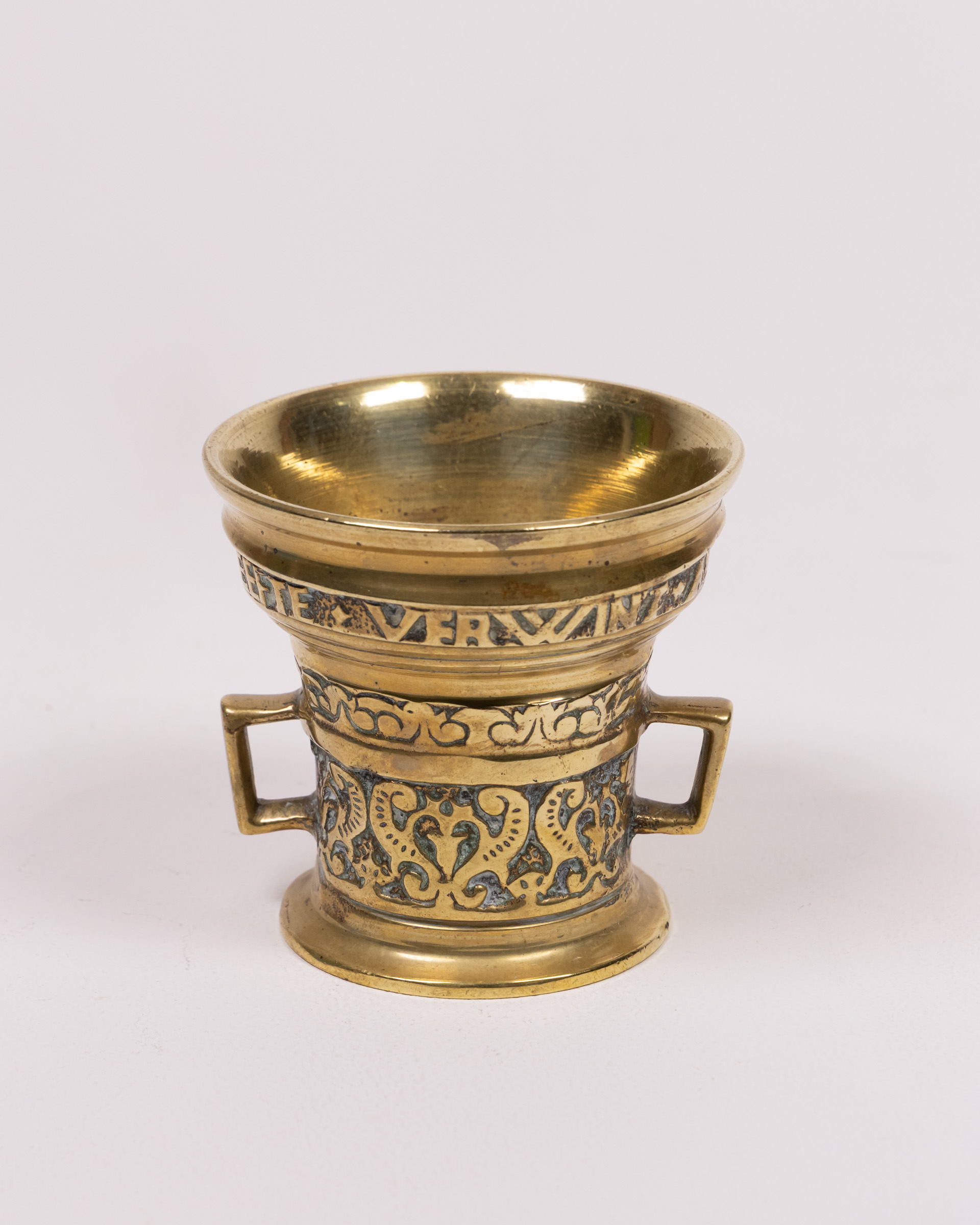 Antique Bronze Apothecary Mortar with Handles