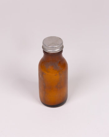 Vintage Medical Glass Bottle with Menadione Label