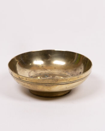 Alternative view of Vintage Brass Bowl with Angelic Relief