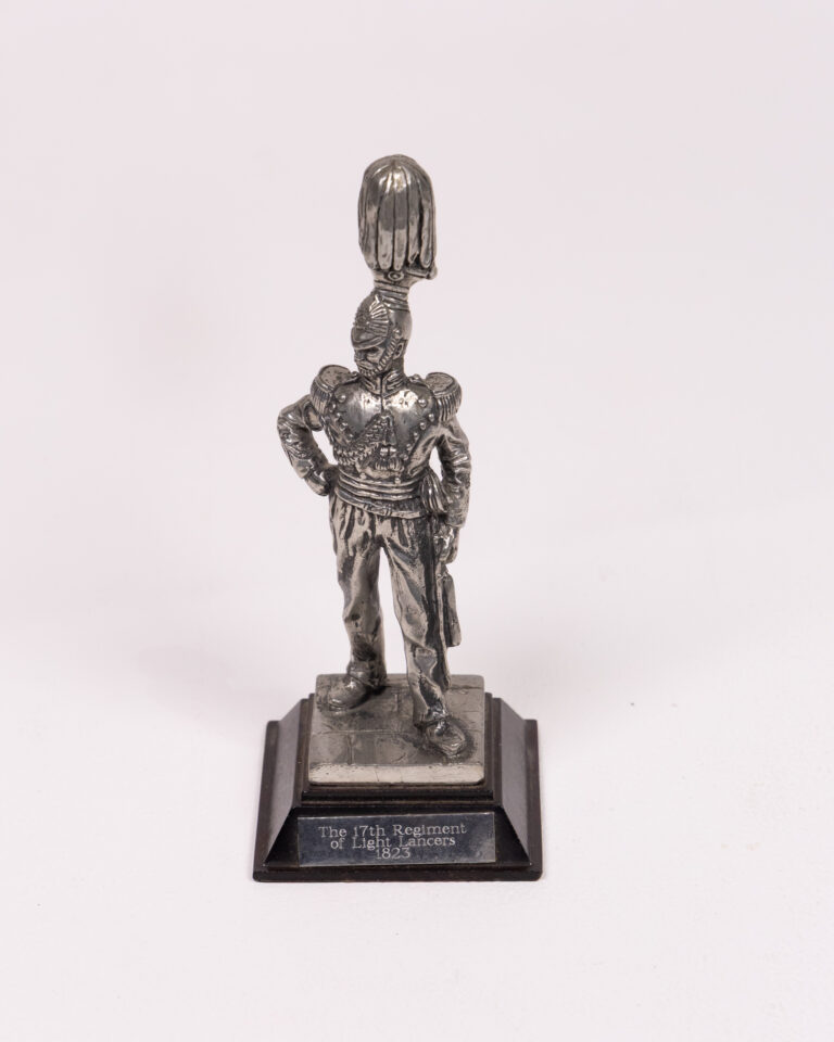 17th Regiment Pewter Figurine, Light Dragoons, 1823 Display